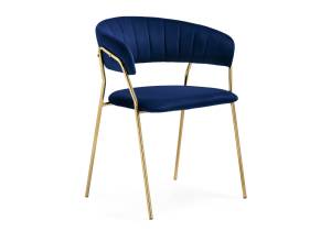 Стул Woodville Kamelia 1 15715 dark blue/gold