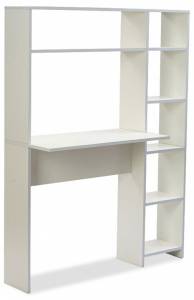 Стол компьютерный Woodville Тулон 553773 белое тиснение
