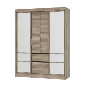 Шкаф-купе БТС МЕБЕЛЬ Энигма ШКК-06 00-00164037 дуб каньон, венге