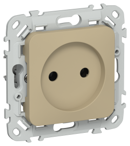 Розетка 1-местная IEK Flite FI-R10-10-1-K59 хаки
