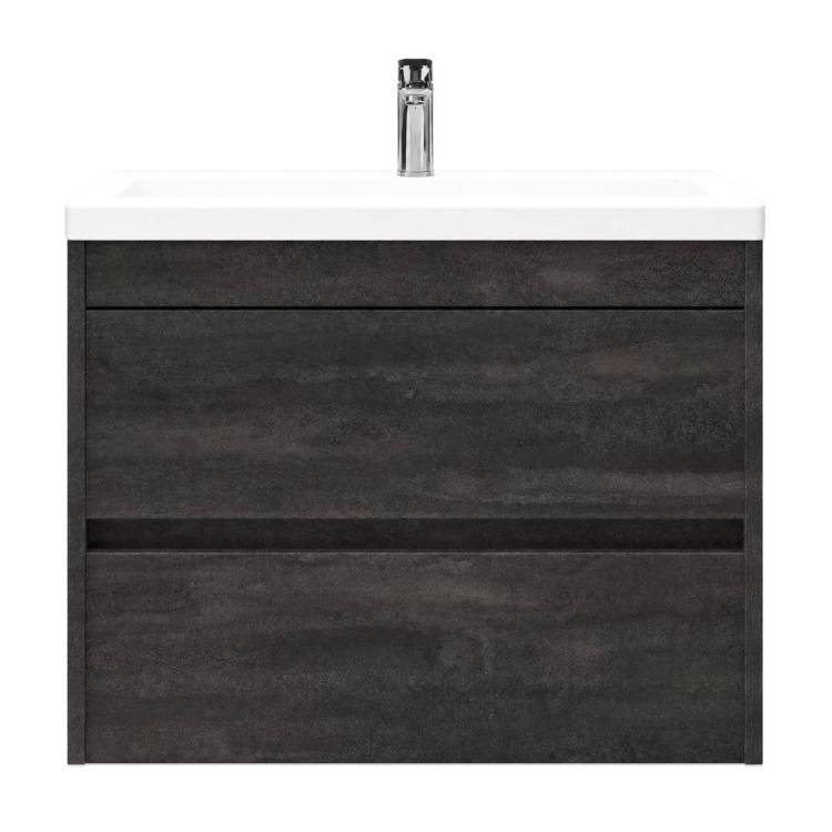 Тумба с раковиной Art&Max Family-M Family-M-580-2C-SO-IS подвесная, iron stone