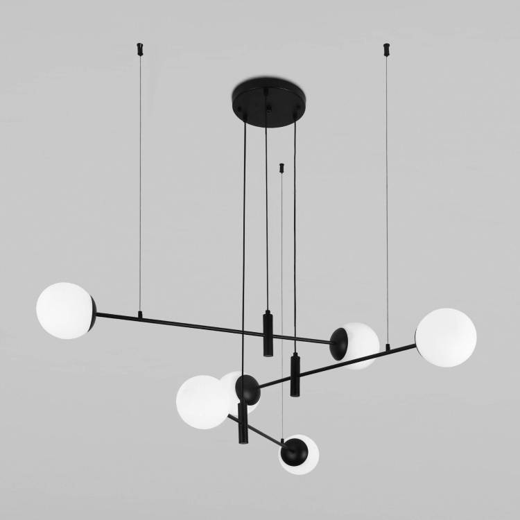 Подвесной светильник Eurosvet Planet 70146/6 черный Smart