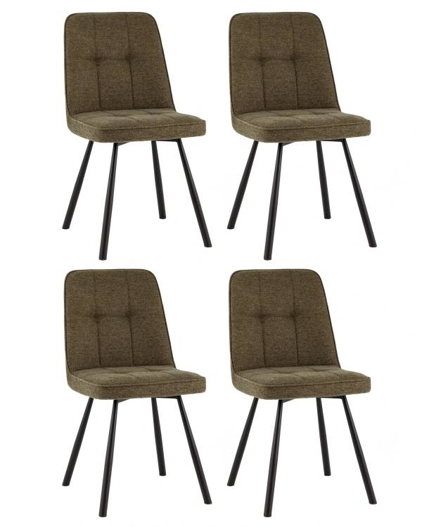Набор из 4 стульев Stool Group Trell OS-2445-5 Bregocv-77 green DUAL X4 зеленые