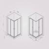 Душевой уголок Am.Pm Sunny W87G-403-8080-MT профиль серебро, стекло прозрачное, 80x80 фото 8
