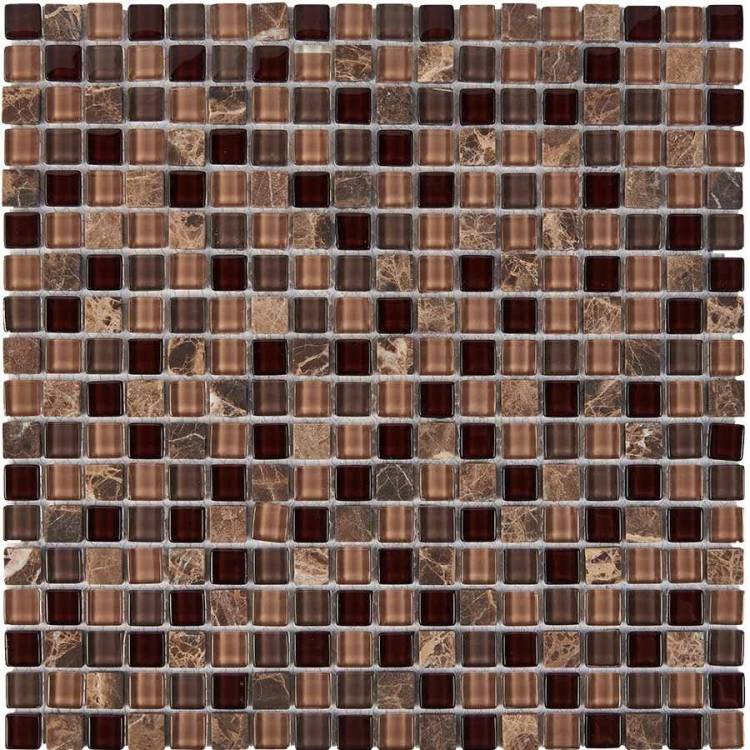 Мозаика Pixel Mosaic Камень и стекло PIX738 (1.5x1.5) 30x30
