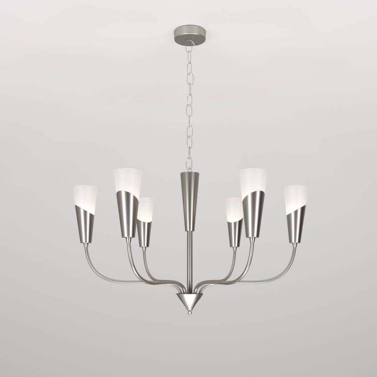 Подвесной светильник Eurosvet Rhyton 60167/6 никель Smart