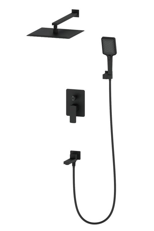 Душевой комплект Wonzon & Woghand WW-88939003-MB черный
