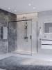 Душевой уголок Cezares PLANE-AH-1-160/90-C-GM профиль оружейная сталь, стекло прозрачное, 160x90x195 фото 2
