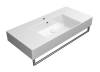 Раковина GSI Kube X 9451111 белый глянцевый, 100x47 фото 4