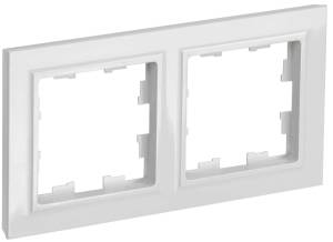 Рамка 2-постовая IEK Brite BR-M22-K01-PRO белый