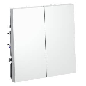 Выключатель 2-клавишный перекрестный Voltum S70 VLS020502 белый