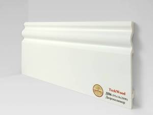 Плинтус Дюрополимер TeckWood ДП6 Белый 2000x95x14