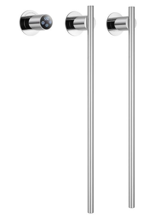 Полотенцесушитель электрический Wonzon & Woghand WW-A362-CR встраиваемый, Хром