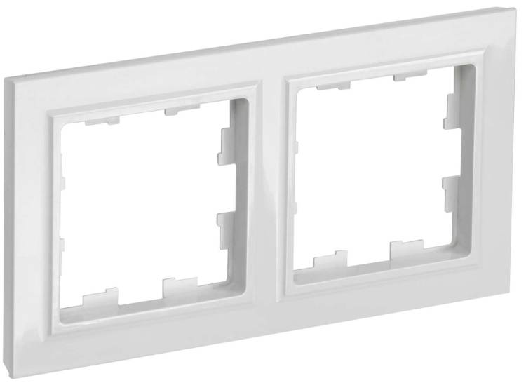 Рамка 2-постовая IEK Brite BR-M22-K01-PRO белый