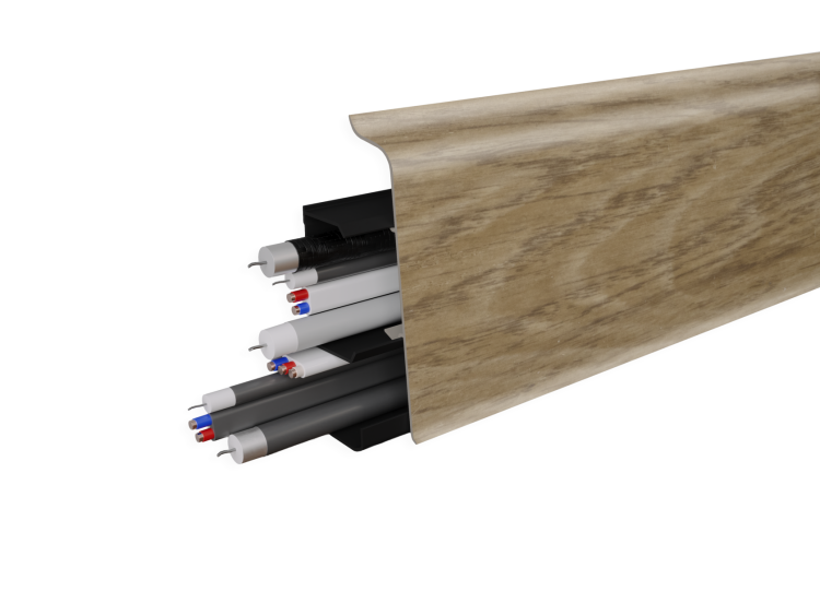 Плинтус Bonkeel Барк 7031 Дуб Тульский 2200x70x23