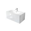 Тумба с раковиной Terminus Vega VEG10801900301OSL белый, 80x38