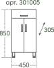 Тумба СанТа TH 45 2 двери, 1 ящик фото 8