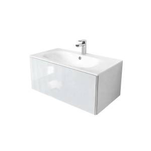 Тумба с раковиной Terminus Vega VEG10801900301OSL белый, 80x38