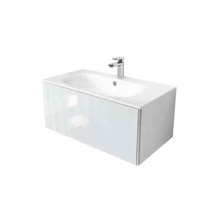 Тумба с раковиной Terminus Vega VEG10801900301OSL белый, 80x38