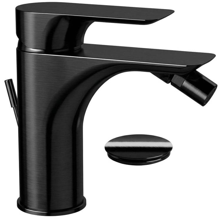 Смеситель для биде Remer Infinity I20CFP черный брашированный хром