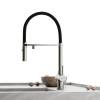 Смеситель для кухни Sancos Imola (Имола) SC4010BNbh с подключением к фильтру для воды, брашированный никель с черным изливом фото 4