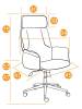 Кресло компьютерное Tetchair Charm 13913 флок, олива фото 12