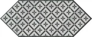 Декор Kerama Marazzi Келуш HGD\A484\35006 5 черно-белый 14x34