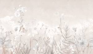 3D Фотообои Artegrafico «Светлое бескрайнее поле в тёплых тонах» HRB-046 канвас