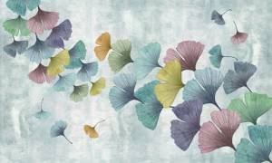 3D Фотообои Artegrafico «Полет разноцветных зонтиков» TP-033 песок