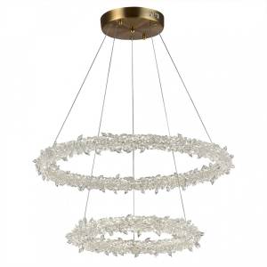Люстра подвесная ST Luce Lucchero SL6105.203.02 Золотистый/Прозрачный LED 1*80W 3000 - 6500K