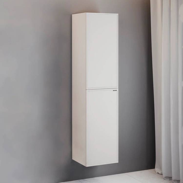 Шкаф-пенал Comforty Мадрид 40 00-00017855 подвесной, серый шелк