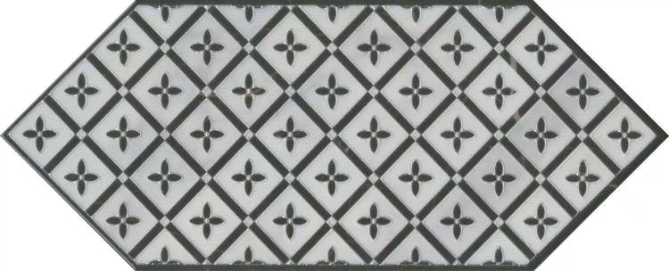 Декор Kerama Marazzi Келуш HGD\A484\35006 5 черно-белый 14x34