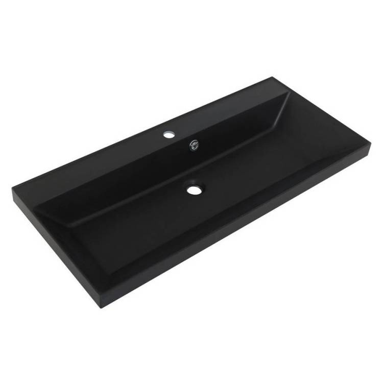 Раковина BelBagno BB1000/450-LV-ART-AST-NERO 100 см, черная