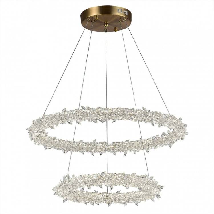 Люстра подвесная ST Luce Lucchero SL6105.203.02 Золотистый/Прозрачный LED 1*80W 3000 - 6500K