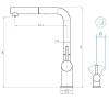 Смеситель для кухни Grandex aqua Handy-P 9020963 антрацит фото 3