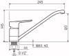 Смеситель для кухни РМС SL131-004F-25 хром фото 3