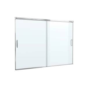 Шторка на ванну Cezares TANDEM-SOFT-VF-2-190/145-C-Cr-IV профиль хром, стекло прозрачное, 190x145