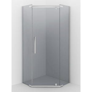 Душевой уголок Erlit ER10109V-C2 профиль сатин, стекло тонированное, 90x90x200