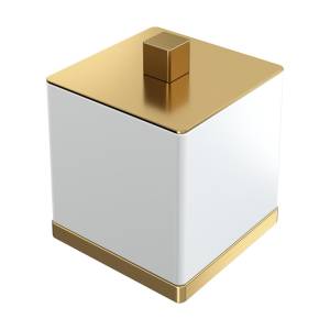 Стакан для ватных дисков Boheme Qubic 10964-MG Matt Gold