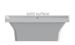 Ванна из искусственного камня Астра-Форм Капри 180x79.9 Solid Surface, белая матовая