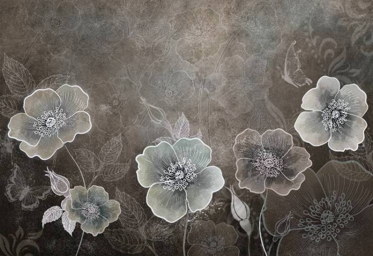 3D Фотообои Artegrafico «Волшебный сад в тёплых тонах» MS-007 песок