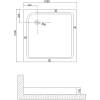 Душевой поддон Niagara Nova NG-100-100Q 100*100*13 квадрат, для 6602, 6802, 6604, 6804, 6609, 6809,6614,6814 фото 2
