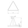 Подвесной светодиодный cветильник Geometria ЭРА Delta SPO-152-B-40K-048 48Вт 4000К черный Б0050577 фото 2
