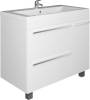 Мебель для ванной 1MarKa Соната 90Н с 1 дверкой и 2 ящиками, белый глянец фото 3