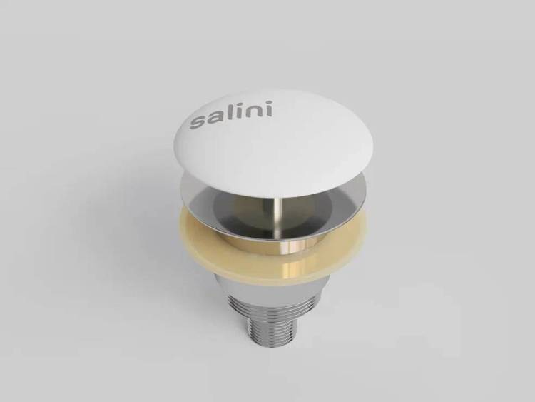 Донный клапан для ванны Salini 15131RM Белый матовый, S-Stone