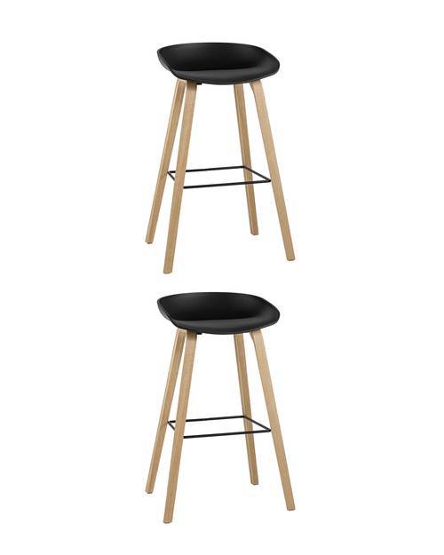 Набор из 2 барных стульев Stool Group Libra 8319 BLACK X2 черный