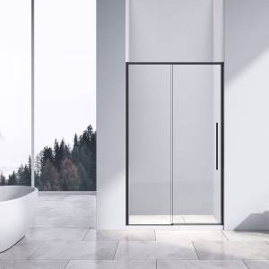 Душевая дверь Vincea Slim-N VDS-4SN130CLB черный, стекло прозрачное