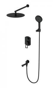 Душевой комплект Wonzon & Woghand WW-88939010-MB черный