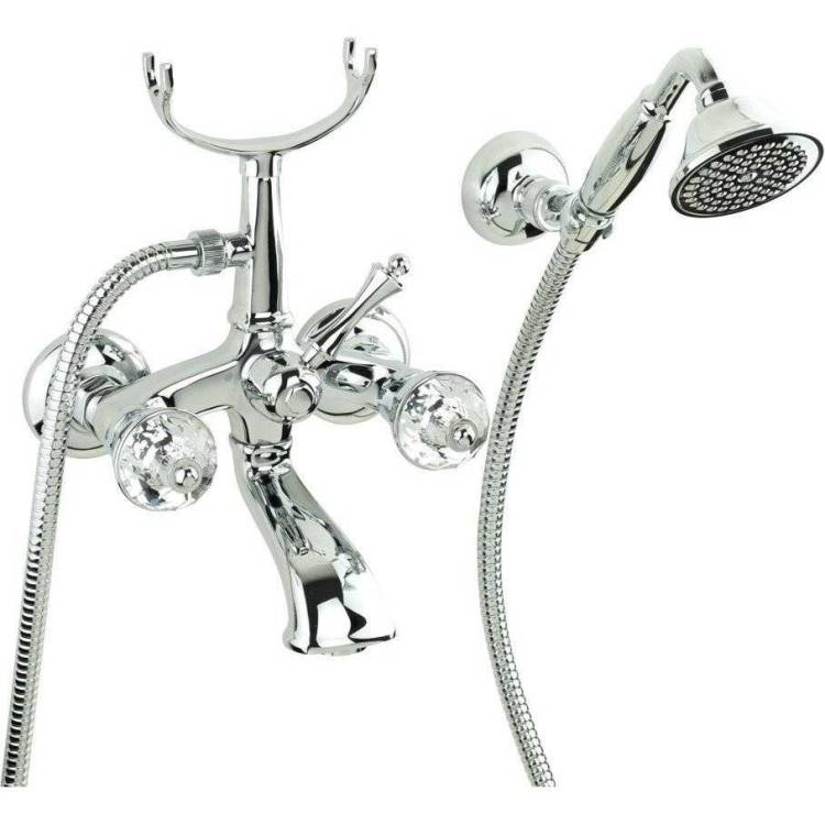 Смеситель для ванны Migliore Korona Crystal 27307 хром