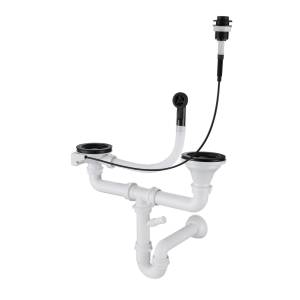 Сифон для мойки Rivelato 13G14PB4-P2A черный